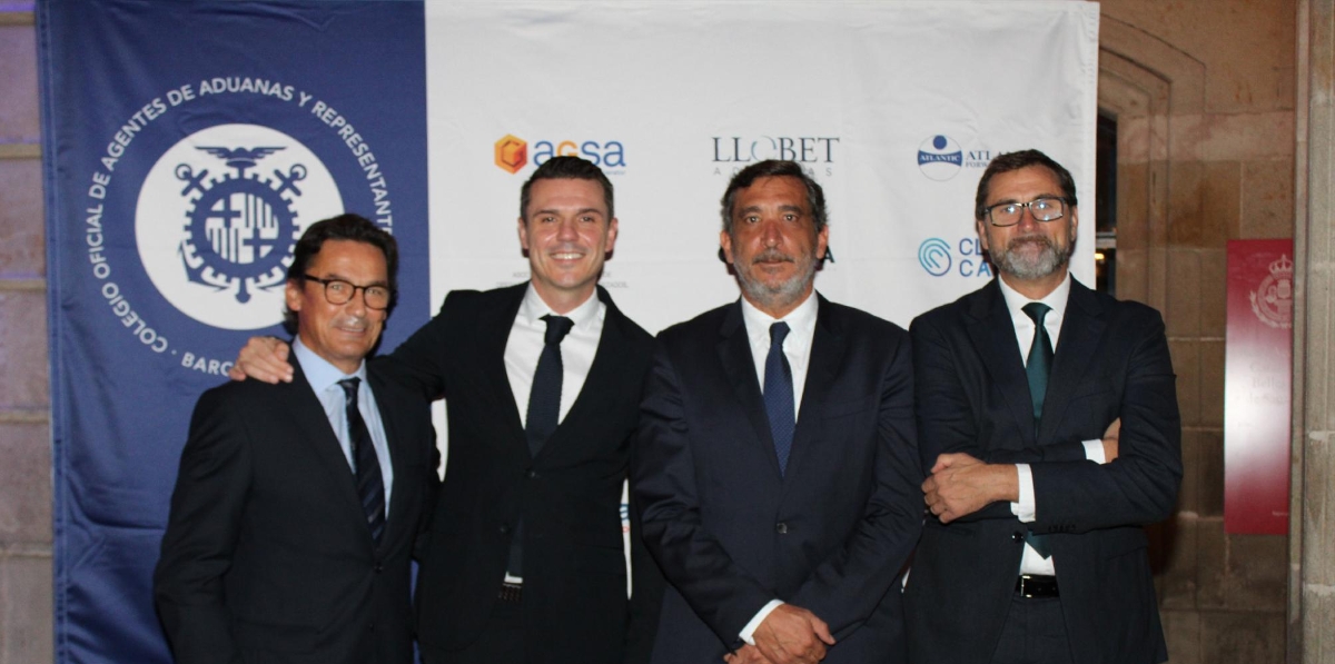 Paco Núñez, CEDASA; Pablo Cruz, Visualtrans; Iñigo Sagüés, Sile Customs, y Cecilio Labrada, Visualtrans. Foto A.Tejera.