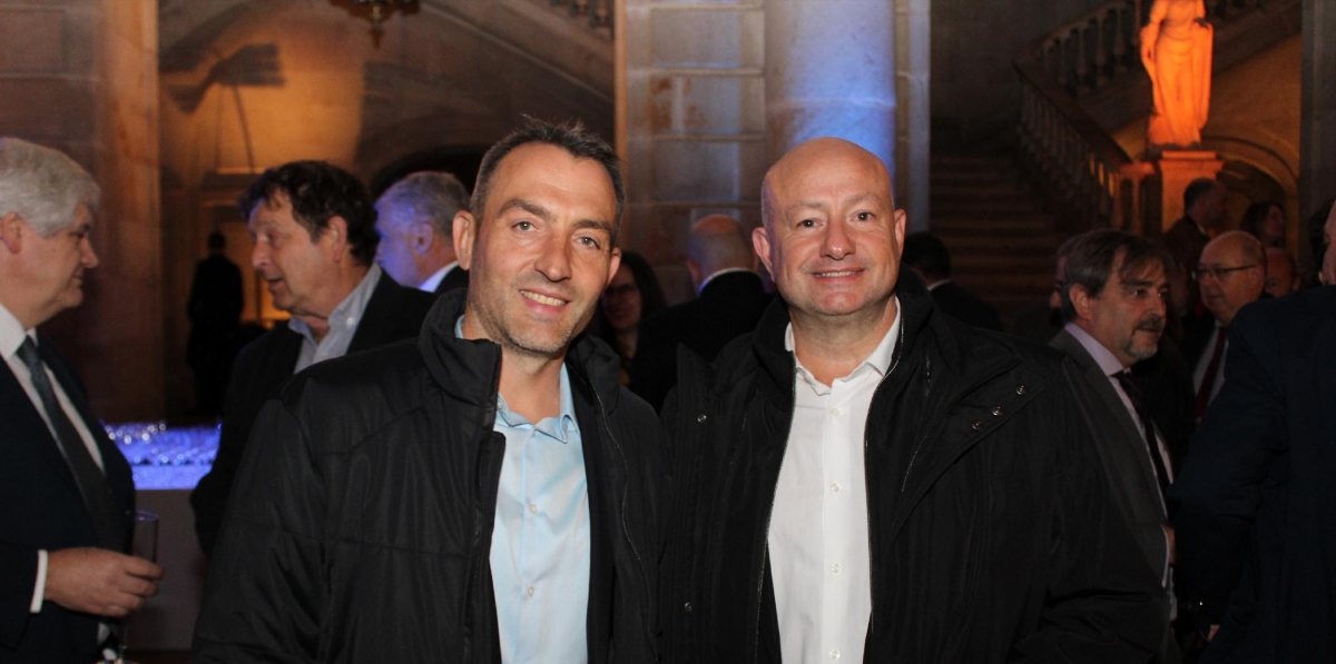 Raúl Maestro y Eric Loizou (Transportes Portuarios). Foto A.Tejera.