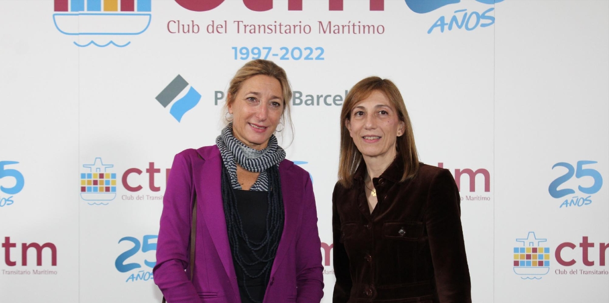 Carla Salvador, Port de Barcelona; y Mercè Coscolla, COACAB. Foto A.Tejera.
