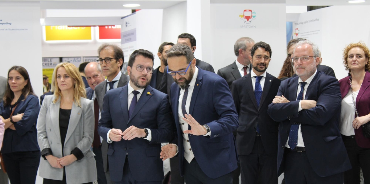 Inauguración del stand de la Generalitat de Catalunya en el Smart City Expo World Congress. Foto A.Tejera.