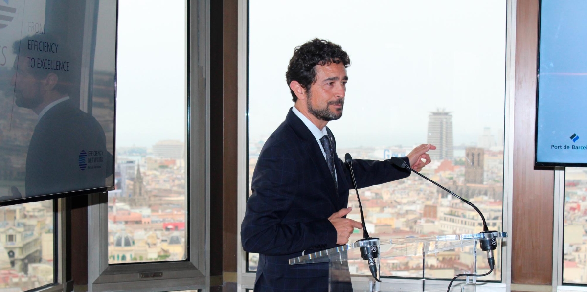 Damià Calvet, presidente de la Autoridad Portuaria de Barcelona (APB). Foto L.E.