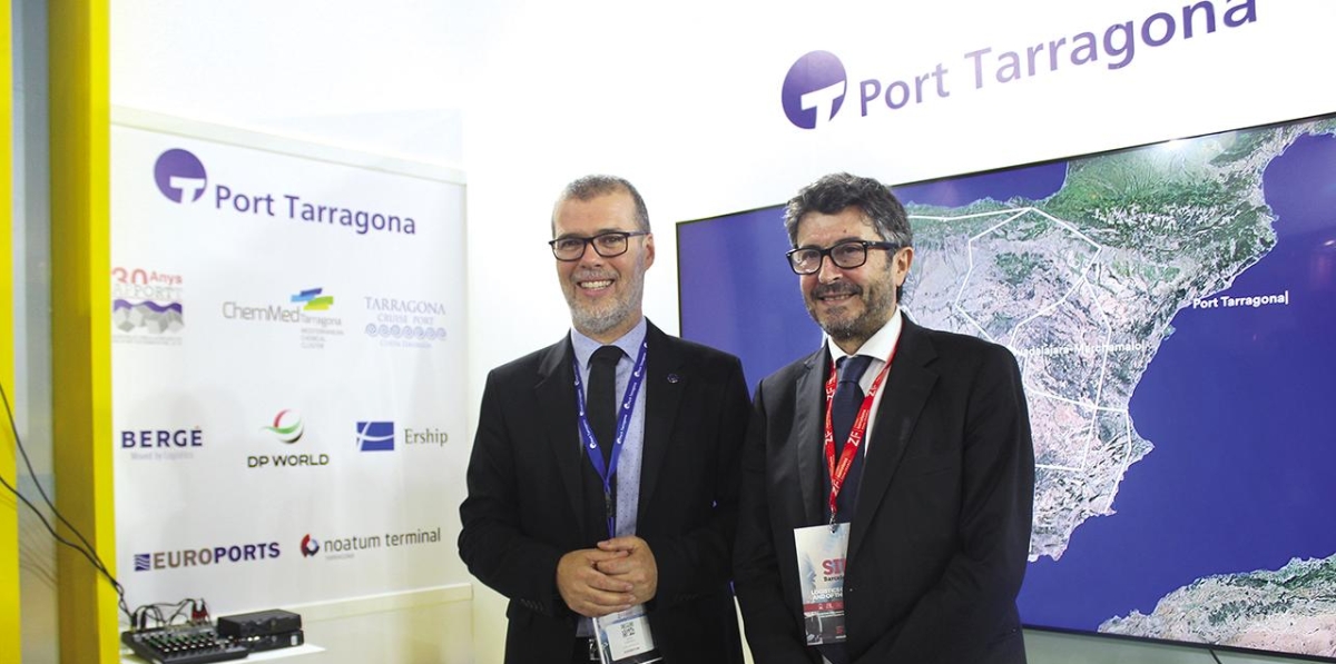Josep Maria Cruset, presidente del Port de Tarragona, y Álvaro Rodríguez Dapena, presidente de Puertos del Estado. Foto L.E.