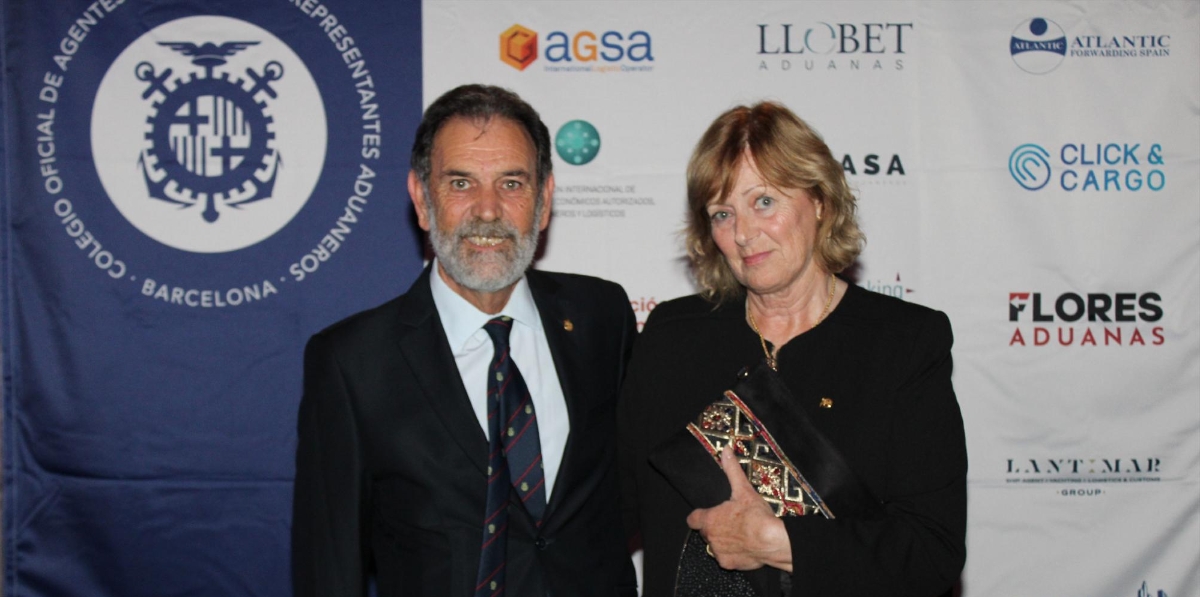 Emilio Guardiola, presidente COACAV, y Maite Pérez, COACAV. Foto A.Tejera.