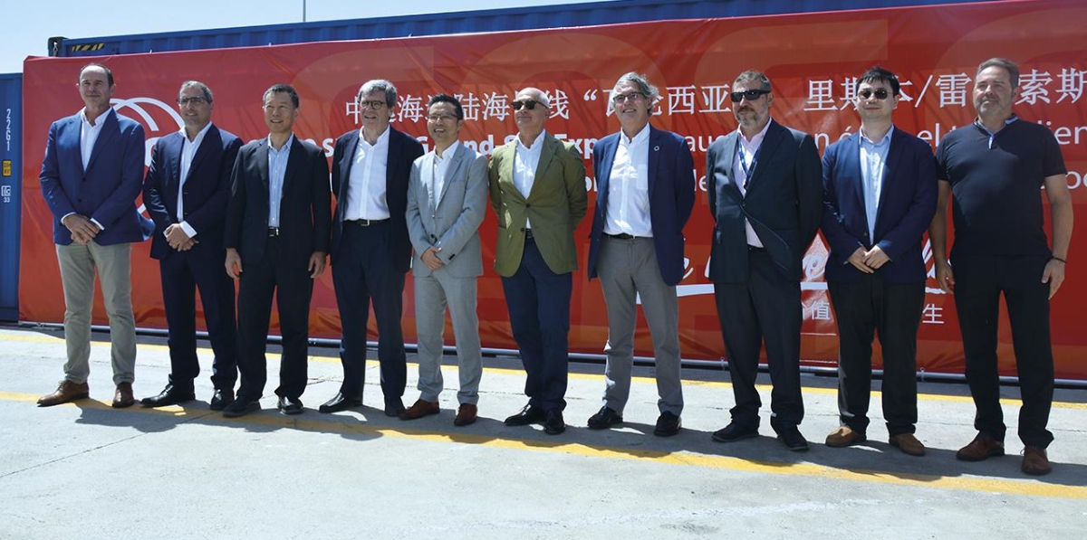 Inauguración servicio ferroviario Valencia-Portugal de CSP Spain