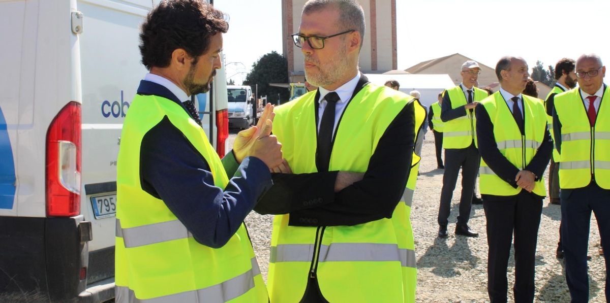 Damià Calvet, presidente del Port de Barcelona, y Josep Maria Cruset, presidente del Port de Tarragona. Foto A.Tejera.