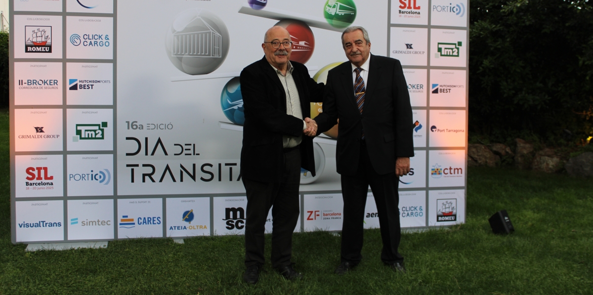 Manel Nadal, secretario de Movilidad de la Generalitat de Catalunya, y Emili Sanz, presidente de ATEIA-OLTRA Barcelona.