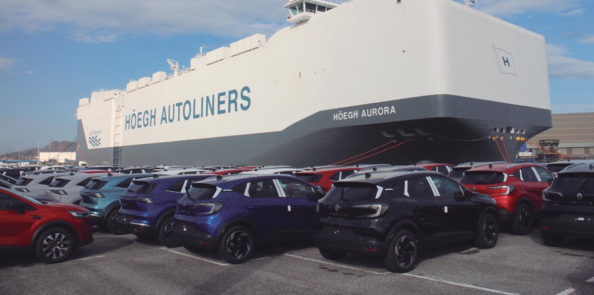 Los buques de la clase Aurora reducirán las emisiones de carbono por coche transportado hasta en un 58%. Foto J.P.