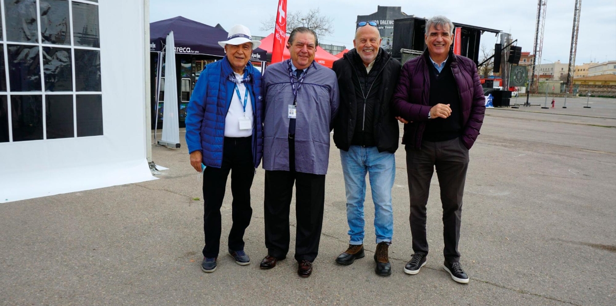 Rafael Milla, Vicente Boluda, Francisco Lorente y Adolfo Utor