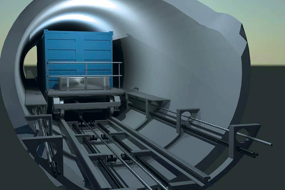 $!El transporte subterráneo de contenedores alimenta la imaginación de las ingenierías a pesar de su gran coste.