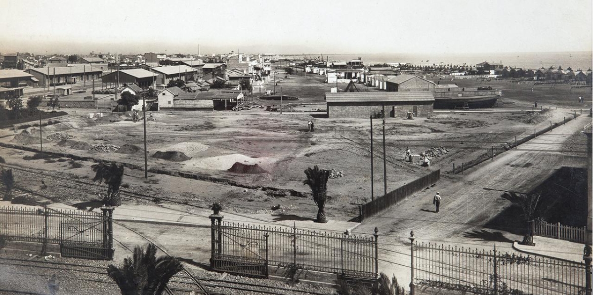 Según el libro “Los Docks Comerciales del Puerto de Valencia. Una obra centenaria”, escrita por Inmaculada Aguilar Civera y editada por la Cátedra Demetrio Ribes, en 1916, varios empresarios y comerciantes locales unieron fuerzas para la constitución de una empresa que gestionara los futuros Docks Comerciales de Valencia. Vió la luz meses después, bajo la denominación de “Docks Comerciales de Valencia”. En 1917 comenzaron las obras del edificio de importación.