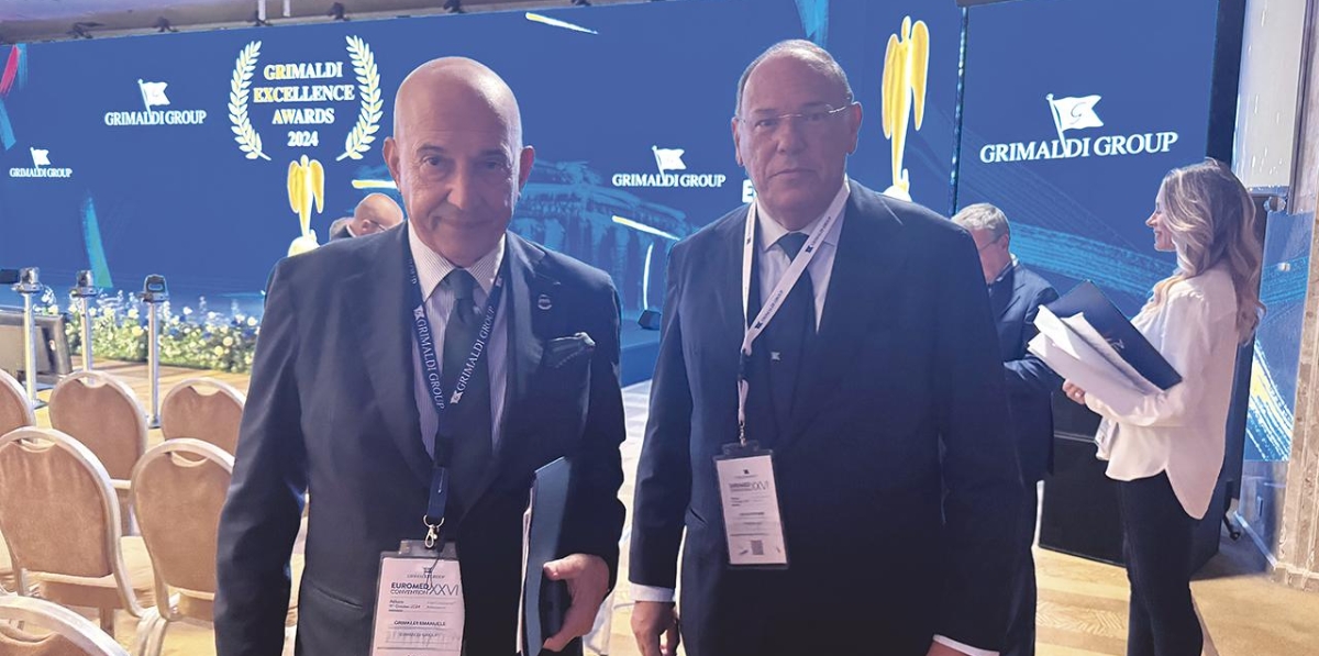 Emanuele Grimaldi, CEO de Grimaldi y Ettore Morace, CEO de Trasmed. Foto F.V.