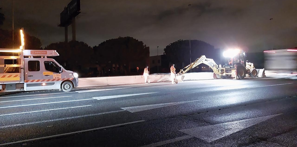 DANA Trabajos carreteras A-7.