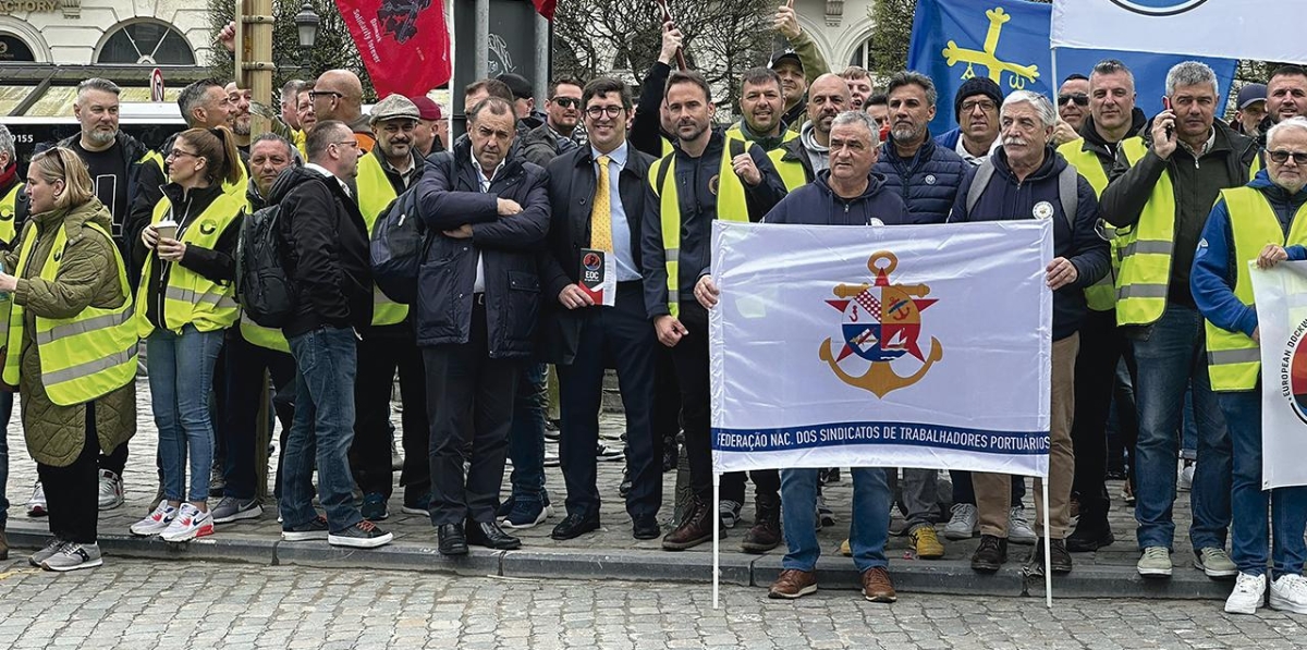 Protesta de la estiba europea