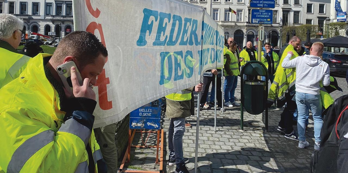 Protesta de la estiba europea