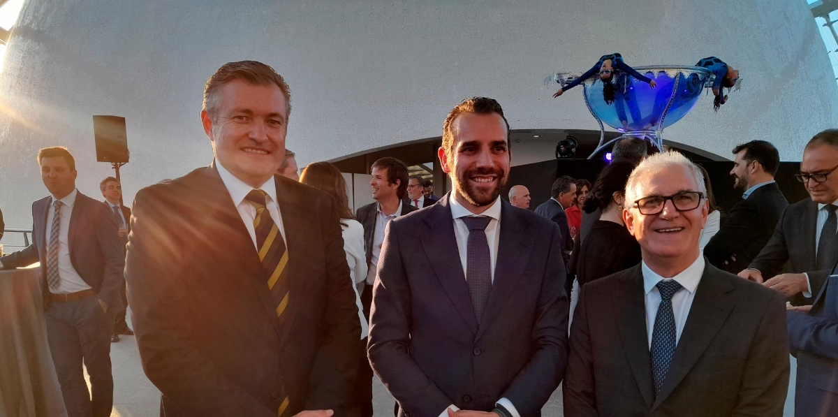 Matthias Reiser (LEschaco), Nacho Siscar (Leschaco) y José Vicente Dolz (Asthon Cargo). Foto: Raúl Tárrega.