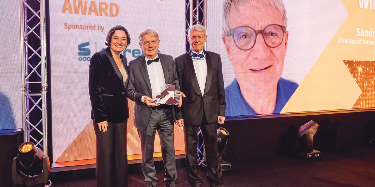 Sandro Lepori, director de proyectos industriales de Fracht Group, recibió el premio a la Trayectoria.