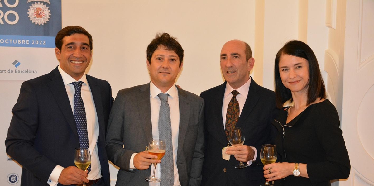 Fernando Uribe, Manuel Samper, Martín Visiers e Irina Sayún. Foto: Raúl Tárrega.
