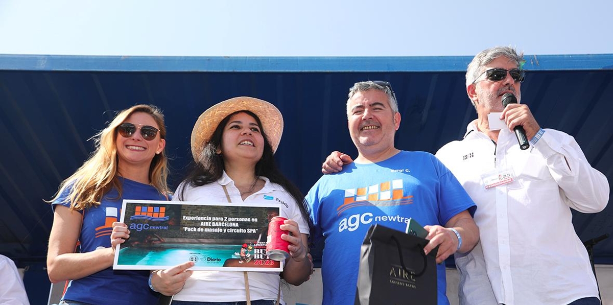 Deborah Delgado, de Ership, ganó el premio de un pack de masaje y circuito de spa para dos personas en “Aire Barcelona”, gentileza de AGC Newtral. Foto: JJM.
