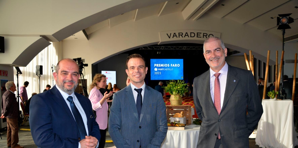 Fernando Vitoria (Grupo Diario), Alfonso Garrido (Boluda Corporación Marítima) y Paco Prado.