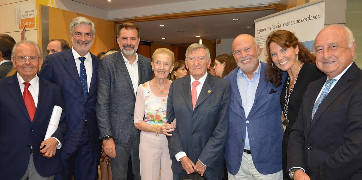 Alberto Esteve, Francisco Prado, Ignacio Ballester, Ana María Jarro, Francisco Roca, Francisco Lorente, Carolina Lorente y Rafael Aznar. Foto: Raúl Tárrega.