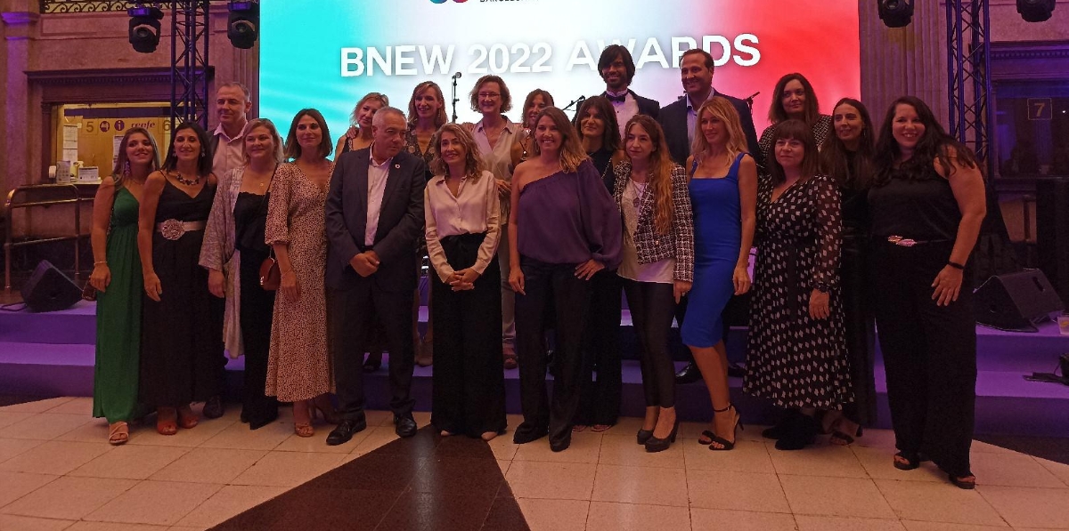 Equipo del CZFB en el acto de entrega de premios de BNEW 2022. Foto A.T.