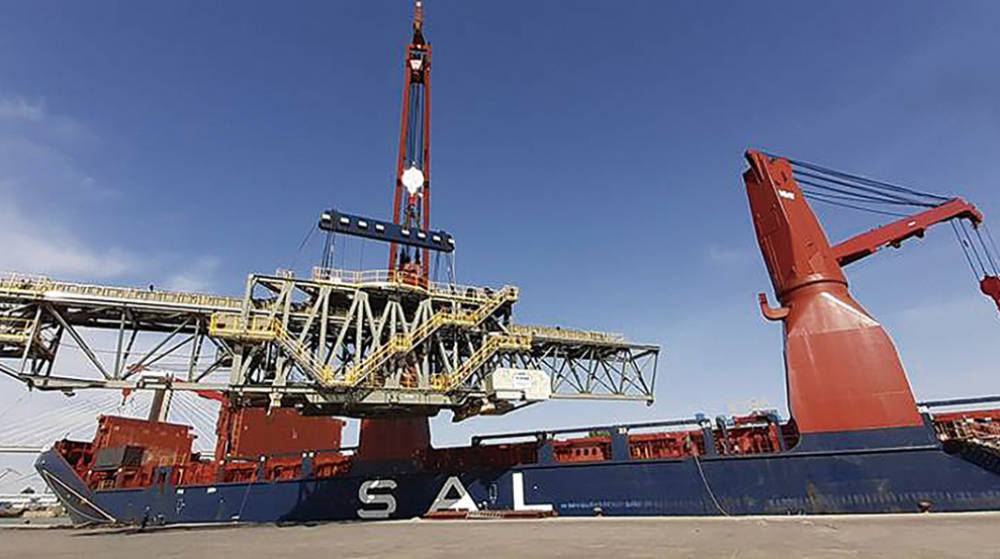 Grupo Noatum lidera la log&iacute;stica de carga de una gran estructura en el puerto de Sevilla