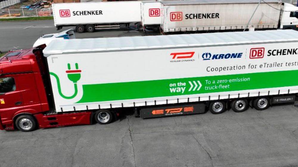 DB Schenker pone a prueba el eTrailer para la descarbonización del transporte
