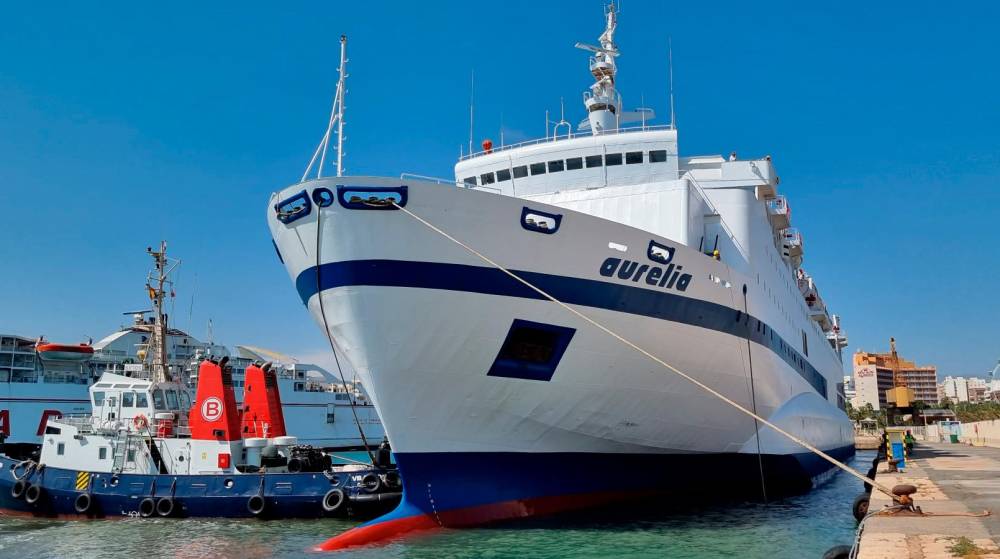 El “Aurelia” de GNV inicia el servicio entre los puertos de Almería y Nador