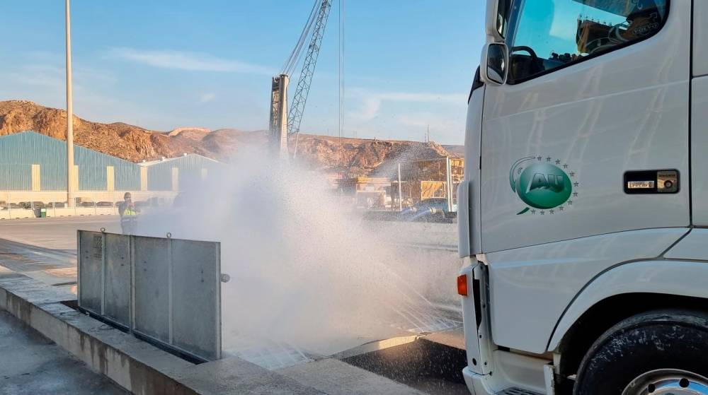 La AP de Almería instalará un lava-ruedas de camiones en la terminal pública de Carboneras