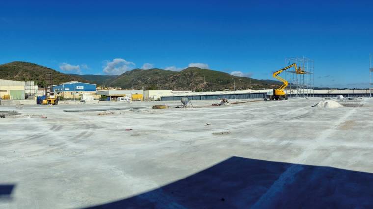 Imagen de las obras de acondicionamiento de la campa de Depot Zona Franca en Algeciras.