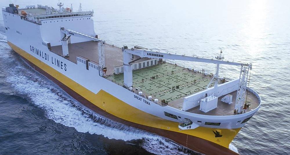 Grimaldi incorpora un nuevo buque a su ruta entre el norte de Europa y África Occidental