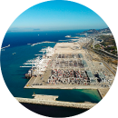 Puertos vecinos de transbordo