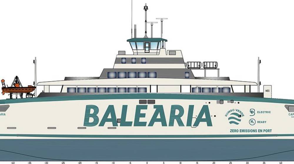 Baleària da un nuevo paso hacia las cero emisiones con su primer ferry eléctrico