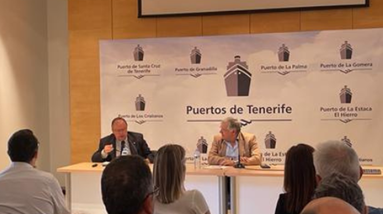 El Plan Estratégico fue presentado el pasado viernes por el presidente de Puertos de Tenerife, Carlos González, y el director del organismo portuario, Javier Mora.