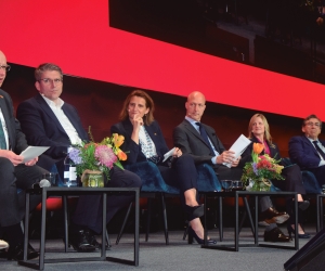 Teresa Ribera, vicepresidenta ejecutiva de la Comisión Europea para una Transición Limpia, Justa y Competitiva, protagonizó ayer la apertura de la sesión ministerial dedicada a la energía eólica marina. Foto M.C.