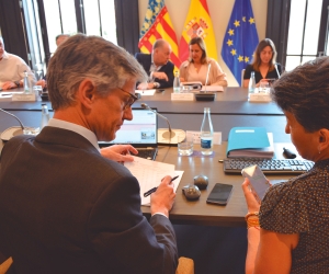 El Consejo de Administración de la Autoridad Portuaria de Valencia se reunió ayer. Foto J.C.P.