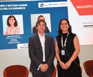 Ramón García (CEL) y Paula Peña (NTT Data). Foto M.C.