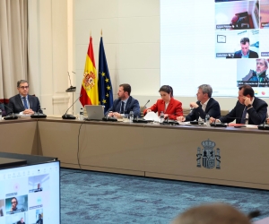 Reunión ayer del CNTC con el ministro de Transportes.