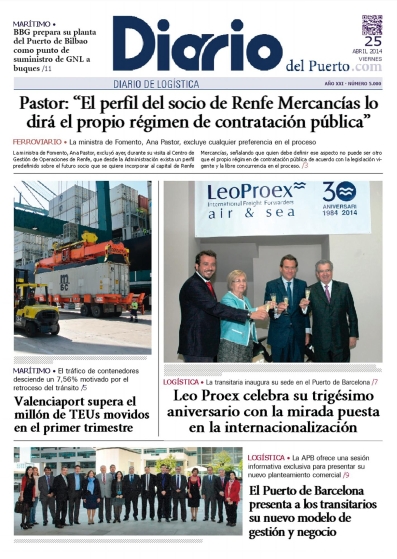 7.000 veces Diario del Puerto, 175.000 veces logística