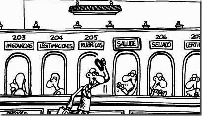 Antonio Fraguas &quot;Forges&quot; reflej&oacute; en numerosas vi&ntilde;etas las deficiencias de la Administraci&oacute;n y la burocracia.