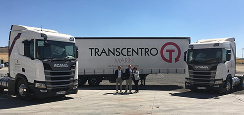 Transcentro Mar&iacute;n incorpora dos Scania R 410 de GNL a su flota para hacerla m&aacute;s sostenible