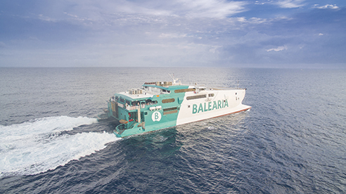 Bale&agrave;ria estrena su segunda ruta en Bahamas con un buque de alta velocidad