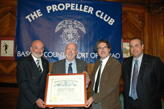 El &ldquo;International Propeller Club of the Basque Country-Port of Bilbao&rdquo; recibe el Charter USA
