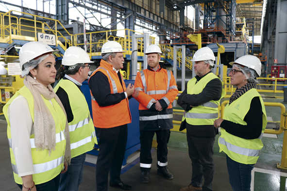 El Ayuntamiento de Sagunto se interesa por la evoluci&oacute;n de la factor&iacute;a de ThyssenKrupp Galmed