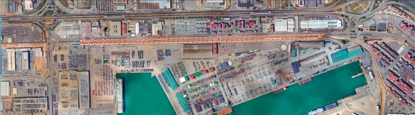 $!Las obras se llevarán a cabo en un tramo de 1,185 km (en naranja) de la terminal ferroviaria de Príncipe de España.