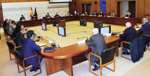 $!Vista general de la primera reunión de la Mesa de Coordinación de la Carga Aérea que tuvo lugar en marzo con la presencia de más de 20 organizaciones y administraciones.