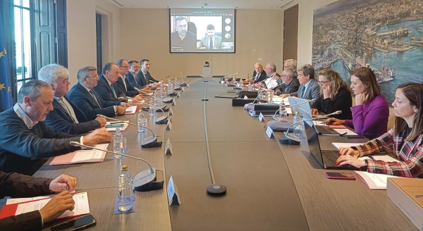 $!Un momento de la reunión del Consejo de Administración de la APV de hoy.