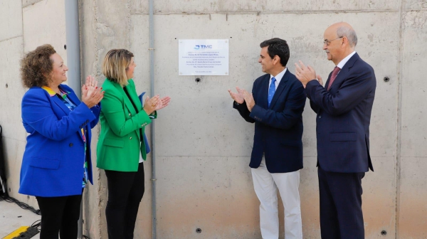 $!Yolanda Muñoz, presidenta de la Autoridad Portuaria de Cartagena; Noelia Arroyo, alcaldesa de Cartagena; José Ramón Díez de Revenga, consejero de Fomento; y Antonio Campoy, presidente de Grupo Noatum.