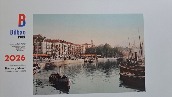 $!Portada del calendario 2026 de la Autoridad Portuaria de Bilbao.