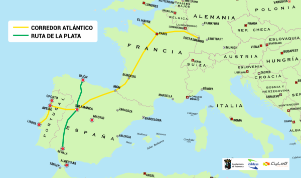 $!Salamanca cuenta con una ubicación estratégica al formar parte del Corredor Atlántico.